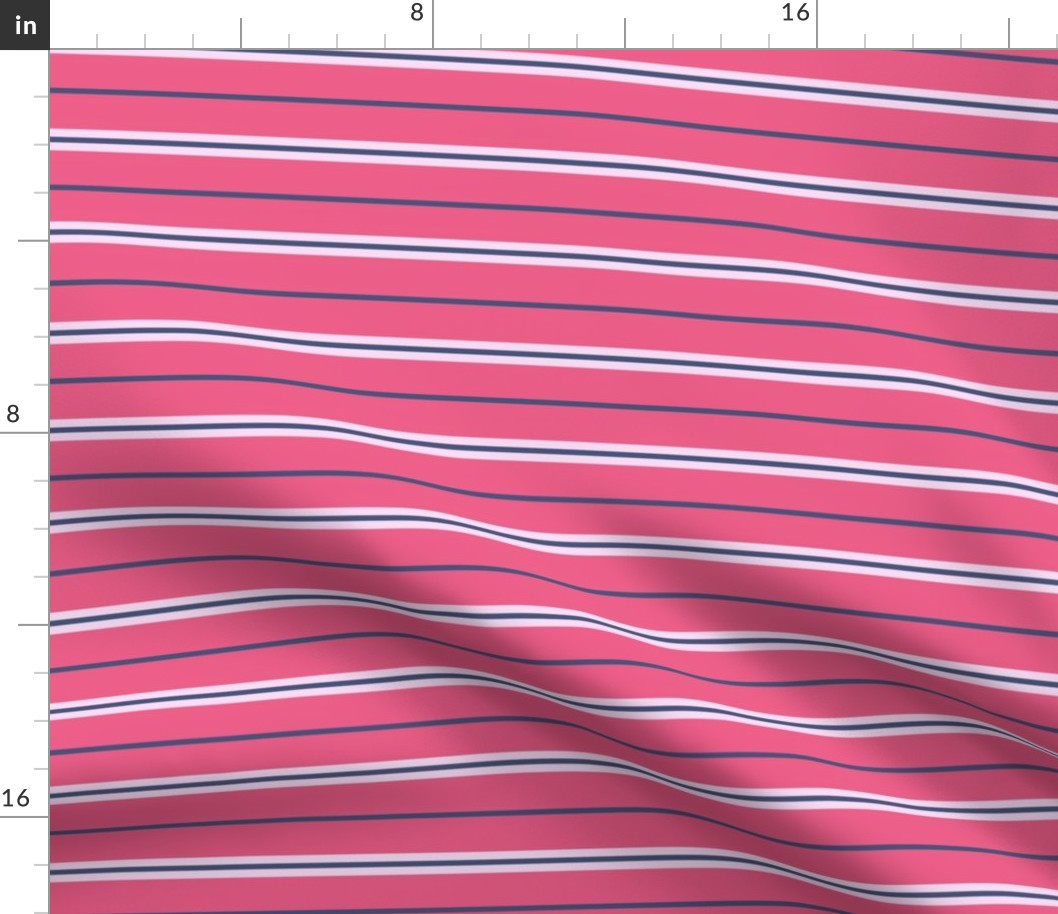 pink and navy stripes