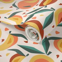 Mango Extravaganza- Papercut Tropical Medley- Linen- Regular Scale