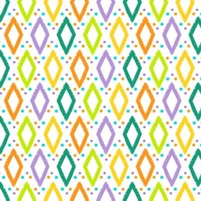 Colorful Diamond Pattern - Smaller Scale