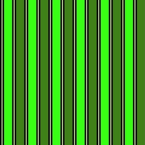 Neon Green 1 Inch Stripe Black Green