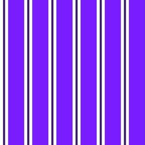 Victorian Parlor 2 Inch Stripe No. 4 Purple White