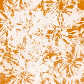 Large Scale // Tie Dye Ice Ring on Marigold Orange