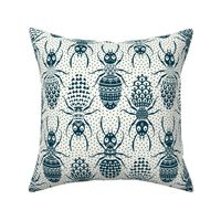 patterned ants russian blue white 10.5 inch