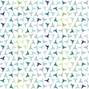 Hummingbird Dance - SMALL – Multi Green Blue