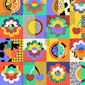 PATCHWORK TROPICAL FRUITS-PALETTE 2