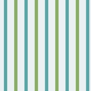 Blue and green Stripe 4x4 inch.