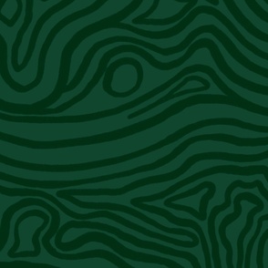 Topographic in green - large format