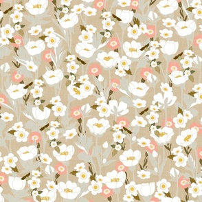 Buttercup Meadow Beige Large