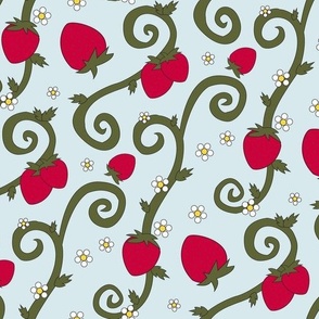 Strawberry Patch- Large Print