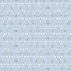 Annette Floral Arch dark: Chambray Blue Small Floral 