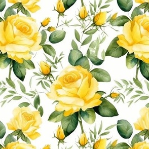 Yellow Rose Blooms