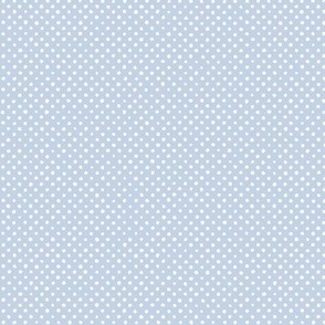Doodle Dot: Chambray Blue Small Dotted, Tiny Blue Dot