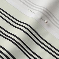 Triple Thin Stripe - Cream, Medium Scale
