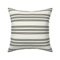 Triple Thin Stripe Horizontal - Cream, Medium Scale