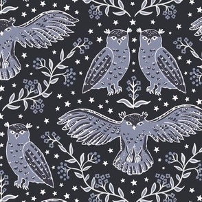 Night Owls tonal gray small