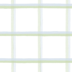 Vintage Window Pane Plaid soft blue greens copy