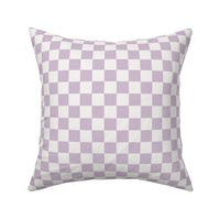 Spring Gingham lilac Purple Check 1inch 