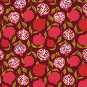 Pomegranate Allover red burgundy small