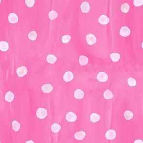 Watercolor Boho Polka Dot Pink