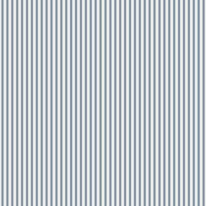 Beefy Pinstripe: Dark Chambray Blue & Canvas Tiny Stripe