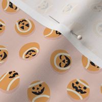 Halloween Fetch Dog Fabric- Pink, Small Scale
