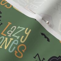 Lazy Bones - Olive Green, Medium Scale