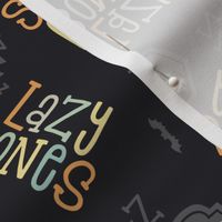 Lazy Bones - Black, Medium Scale