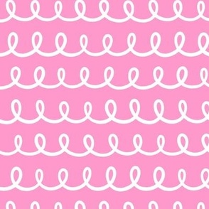 Pink Ice Cream Swirls Pattern - Smaller Scale