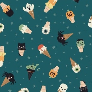 I Scream, You Scream - Dark Teal, Medium Scale