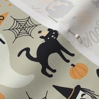 Halloween Boo Bash - Beige, Medium Scale