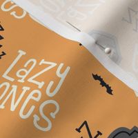 Lazy Bones - Pumpkin, Medium Scale