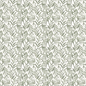 Medium | Sketchy Leaves - Hand-painted Gouache Pattern Design #P230021