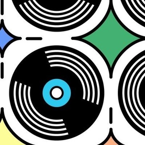 Disco Vinyl - Brights, Jumbo Scale