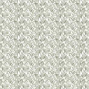 Small | Sketchy Leaves - Hand-painted Gouache Pattern Design #P230021