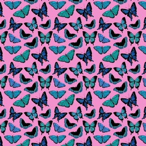 90s/ Y2k vibrant style butterfly print 