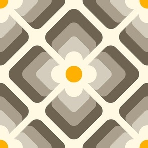 2818 D Large - retro floral tiles