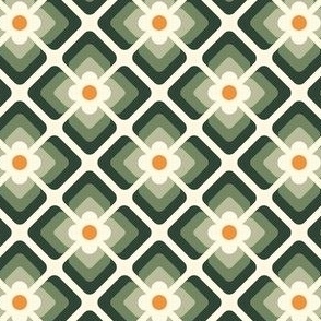 2818 C Small - retro floral tiles