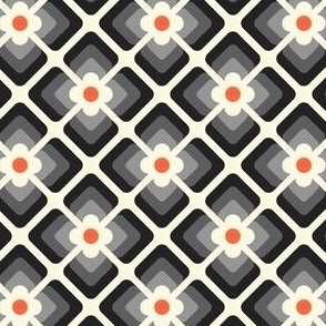 2818 E Small - retro floral tiles