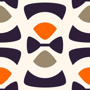 2820 A Extra large - abstract retro forms