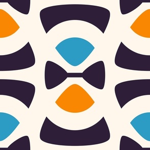 2820 C Extra large - abstract retro forms