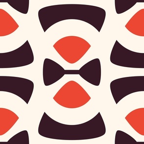 2820 F Extra large - abstract retro forms