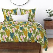 tropical dream bedding light green 10.5“