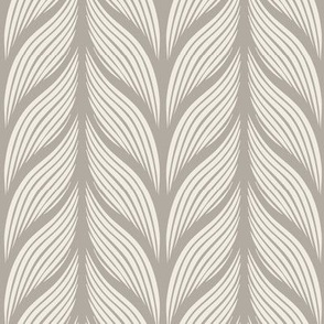 braid _ cloudy silver taupe, creamy white _ vertical stripe
