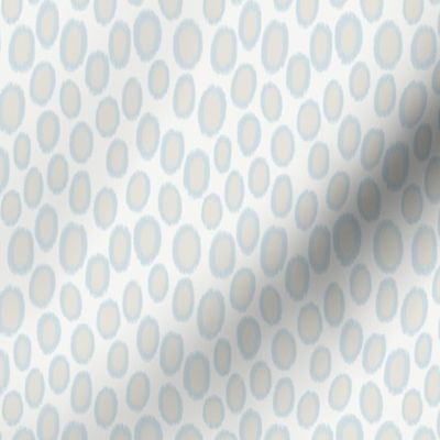 abstract leopard spots in ikat style | soft blue and light gray | tiny