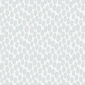abstract leopard spots in ikat style | soft blue and light gray | small