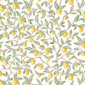 lemon tree branches/yellow/larger scale