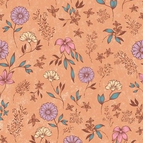 Astrid Modern Vintage Botanical Floral Blush