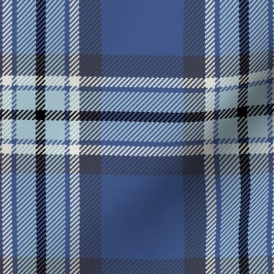Town Square Plaid in Dark and Light Blues