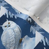 Snowy owl in the Snow