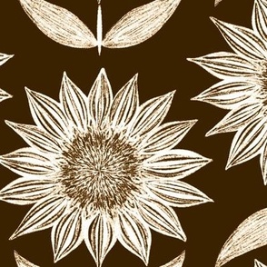 Botanica _ High Contrast Sepia _ Sunflower